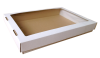 Ablakos, fóliás dobozok - Ablakos (fóliás) süteményes doboz (285x205x40 mm)