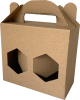 Mézes dobozok - Mézes doboz 2 üveges (150x70x130 mm)