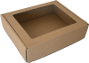 tortás és süteményes dobozok - Ablakos (fóliás) tároló doboz (182x150x45 mm)