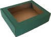 Ablakos (fólia nélkül) tároló doboz (182x150x45 mm) Kis méretű, önzáródó, ablakos, hullámkarton tároló doboz felnyitható tetővel

Felhasználás: 
Ajándéktárgyak, kozmetikai termékek (szappanok) szerszámok, szerelvények, egyéb kisméretű tárgyak tárolására alkalmas kisméretű önzáródó hullámkarton tároló doboz.

Méret: 182x150x45 mm - ablakos (fóliás) hullámkarton tároló doboz
Kivitel: Fefco 0427

Anyag: mikrohullám karton papír
Színek: 
alap: barna, fehér
színes: bordó, fekete, kék, zöld