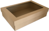 Ablakos, fóliás dobozok - Ablakos (fóliás) tároló doboz (380x260x95 mm)