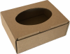 Ablakos (fóliás) tároló doboz (92x72x35 mm) Kis méretű, önzáródó, ablakos, fóliás, hullámkarton tároló doboz felnyitható tetővel

Felhasználás: 
Ajándéktárgyak, kozmetikai termékek (szappanok) szerszámok, szerelvények, egyéb kisméretű tárgyak tárolására alkalmas kisméretű önzáródó hullámkarton tároló doboz.

Méret: 92x72x35 mm - ablakos (fóliás) hullámkarton tároló doboz
Kivitel: Fefco 0421

Anyag: mikrohullám karton papír
Színek: 
alap: barna, fehér
színes: bordó, fekete, kék, zöld