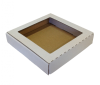 Akciós dobozok - Ablakos (fóliás) tároló doboz (113x113x22 mm)