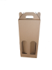 Akciós dobozok - Boros doboz, 2 palackos hullámkarton doboz (160x75x350 mm)