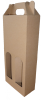 Boros doboz, 2 palackos hullámkarton doboz (160x75x350 mm) Boros doboz, 2 palack tárolására alkalmas önzáródó hullámkarton doboz

Felhasználás: reprezentatív célokra, bor ajándékozásra kiválóan alkalmas, ezen egyszerű kivitelű, elöl nyitott, 2 palack bor tárolására alkalmas önzáródós hullámkarton boros doboz.

Méret: 160 x 75 x 350 mm

Anyag: mikrohullám karton papír
Színek: 
alap: barna, fehér
színes: bordó, fekete, kék, zöld