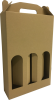 boros doboz - Boros doboz, 3 palackos hullámkarton doboz (235x75x350 mm)