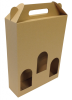 boros doboz - Boros doboz, 3 palackos hullámkarton doboz (245x75x315 mm)