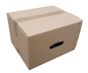 költöző dobozok - Tető-Fenék-Lapos (TFL) Hordfüles Költöző doboz (350x290x215 mm)