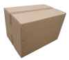 költöző dobozok - Tető-Fenék-Lapos (TFL) Hullámkarton doboz (151x135x77 mm)