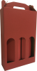 színes dobozok - Színes boros doboz, 3 palackos hullámkarton doboz (235x75x350 mm)