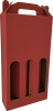 színes dobozok - Színes pálinkás doboz, 3 palackos, 0,5 literes (195x65x360 mm)