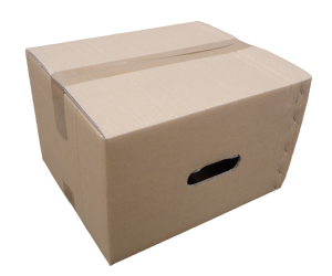 Tető-Fenék-Lapos (TFL) Hordfüles Költöző doboz (350x290x215 mm) Tető-Fenék-Lapos (TFL) Hordfüles Költöző doboz, mely megkönnyíti a doboz szállítását a doboz oldalán elhelyezett kivágások segítségével.

Mérete: 
350x290x215 (mm)

Anyaga:
5 rétegű Hullámkarton