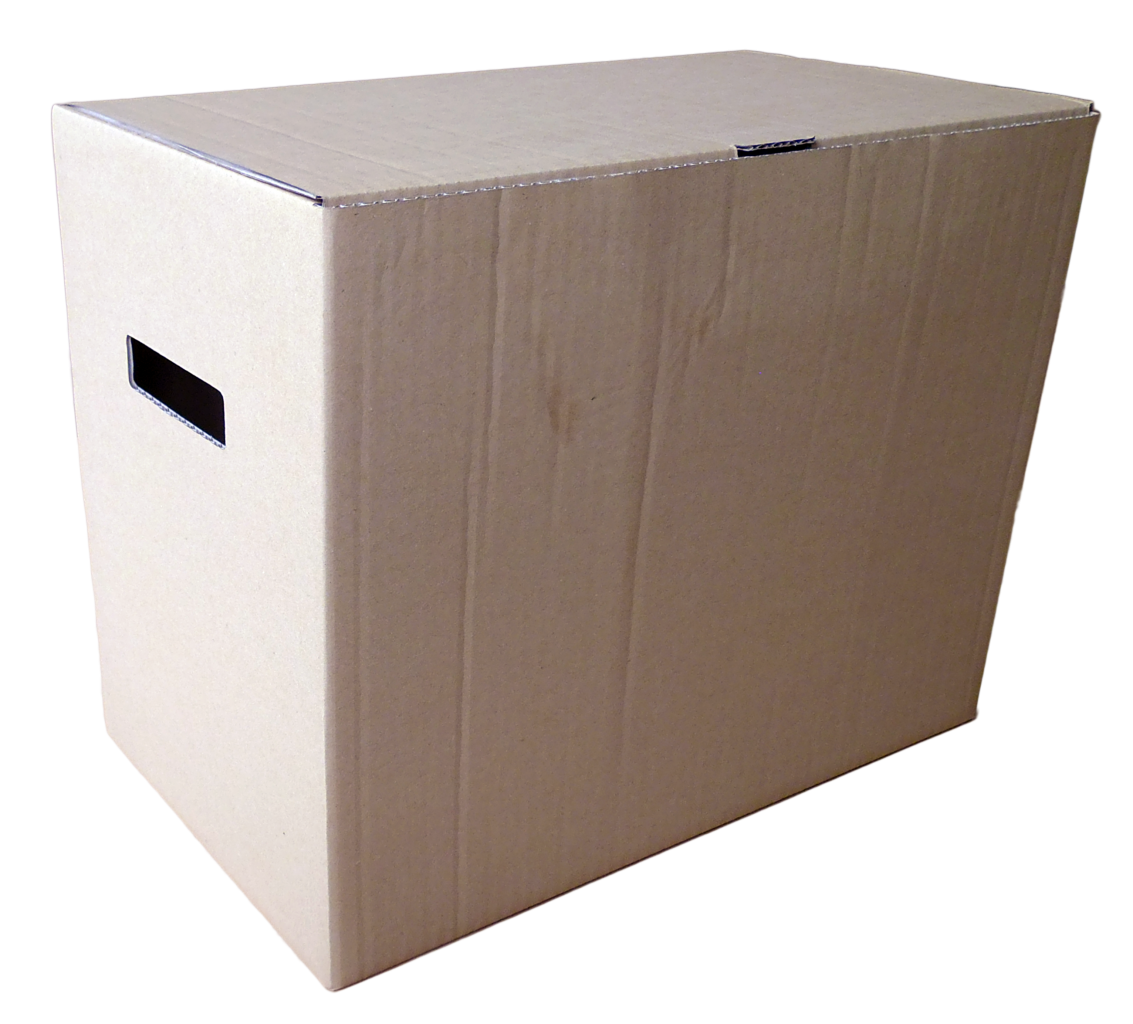 Irattároló doboz, közepes méretű önzáró doboz (400x220x320 mm) Közepes méretű, önzáródó, hullámkarton tároló doboz felnyitható tetővel

Felhasználás: 
Irattárolásra alkalmas közepes méretű önzáródó hullámkarton tároló doboz.

Méret: 400 x 220 x 320 mm - hullámkarton tároló doboz

Anyag: fehér vagy barna 3 rétegű hullám karton papír
