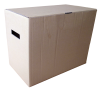 tároló dobozok - Irattároló doboz, közepes méretű önzáró doboz (400x220x320 mm)