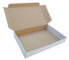 Közepes méretű önzáró tároló doboz (330x215x55 mm) Közepes méretű, felnyitható tetejű önzáródó hullámkarton tároló doboz

Felhasználás: 
Ajándéktárgyak, szerszámok, szerelvények, egyéb kisméretű tárgyak tárolására alkalmas közepes méretű önzáródó hullámkarton tároló doboz.

Méret: 330 x 215 x 55 mm hullámkarton tároló doboz

Anyag: mikrohullám karton papír
Színek: 
alap: barna, fehér
színes: bordó, fekete, kék, zöld